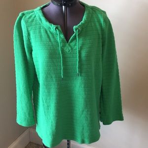 Talbots green tunic size M